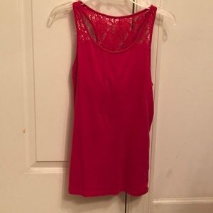 Pink sleeveless shirt